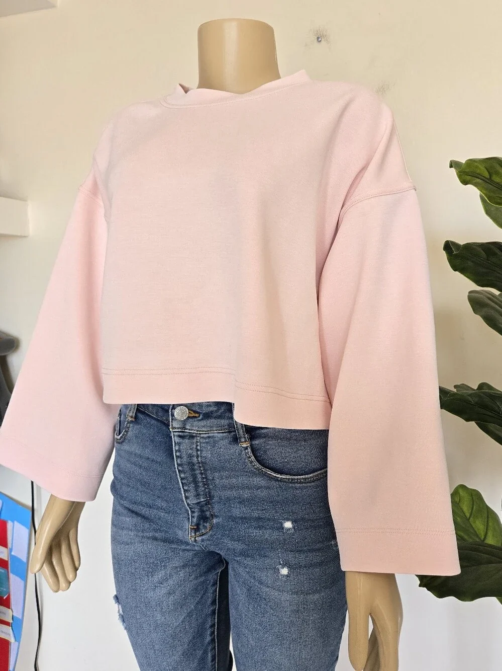 Lululemon Loungeways Mock Neck Pull Over Pink Color Size 8 Women's
